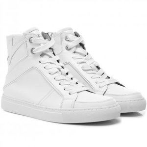 ZADIG & VOLTAIRE High Flash Leather Sneakers NWOB size 38